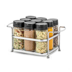 Porta Temperos Organizador com 9 Vidros para Cozinha