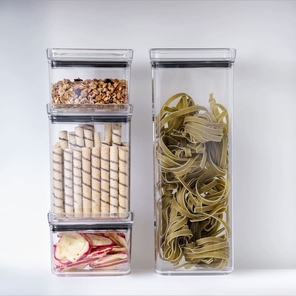 Pote Hermético Acrílico Quadrado para Alimentos 1.000ml