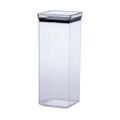 Pote Hermético Acrílico Transparente Quadrado 2.200ml