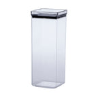Pote Hermético Acrílico Transparente Quadrado 2.200ml