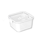 Pote Hermético Acrílico Transparente  com Drenagem 1.360ml