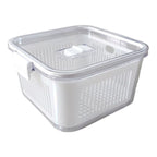 Pote Hermético Acrílico Transparente  com Drenagem 1.360ml