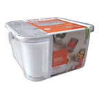 Pote Hermético Acrílico Transparente  com Drenagem 1.360ml