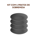 Kit 4 Pratos de Refeição Grandes Coloridos
