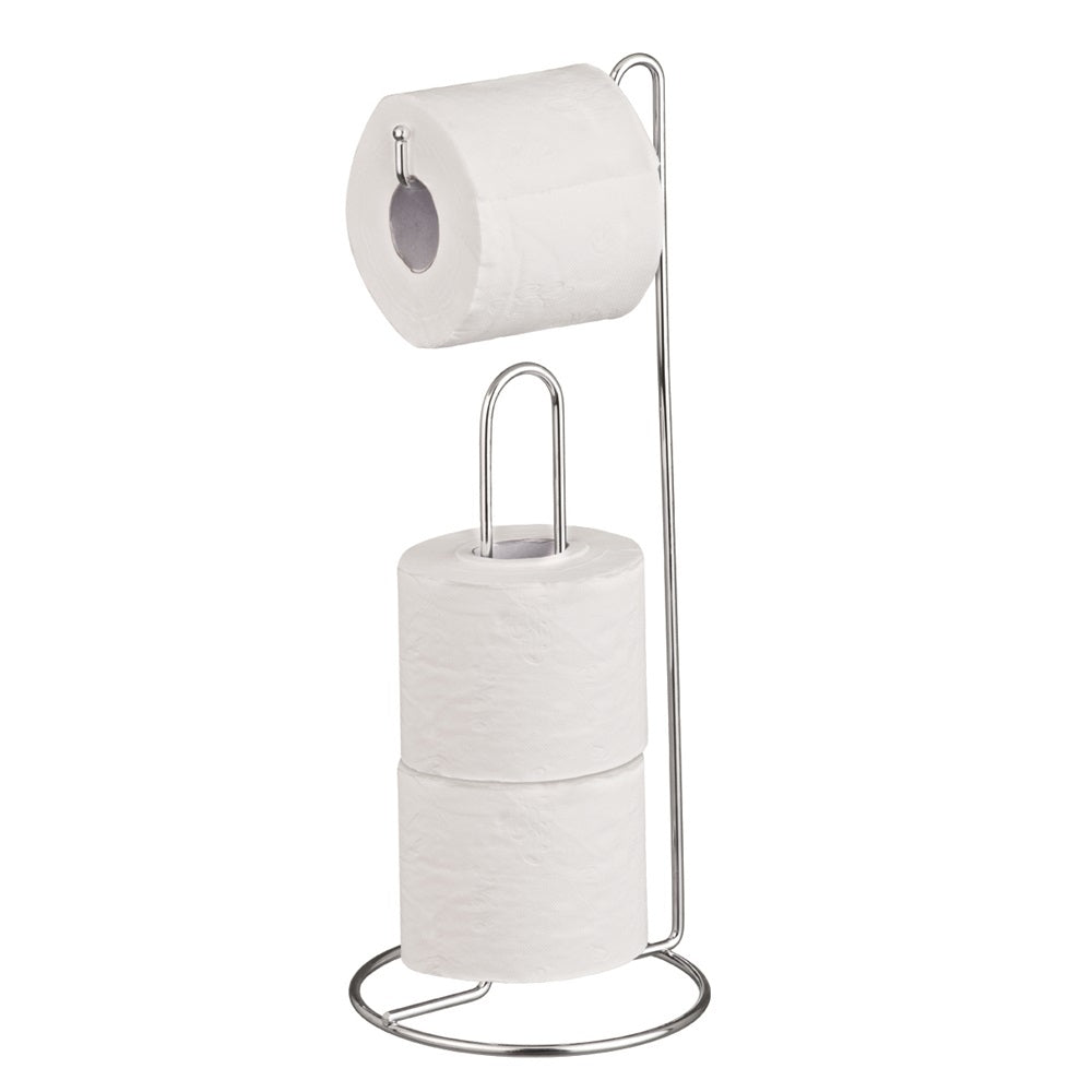 Suporte Papel Higiênico de Chão em Aço