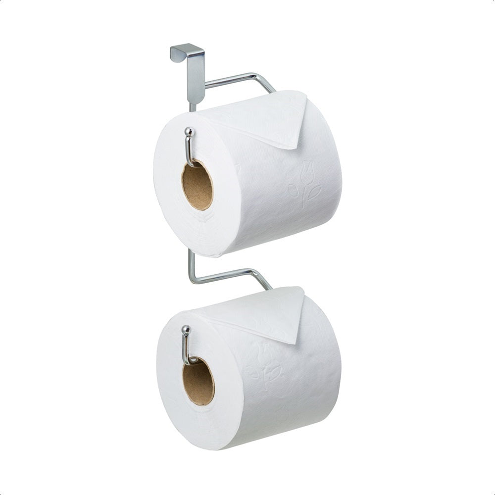 Suporte Papel Higiênico Duplo para Privada em Aço